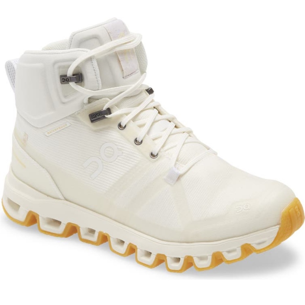 On Cloudrock Edge Raw Waterproof Hiking Boots Women.